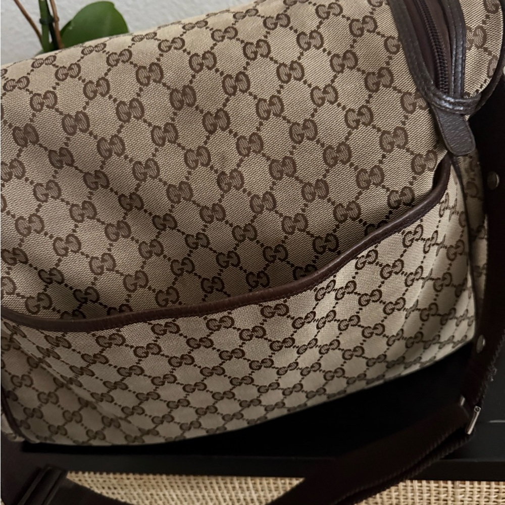 Gucci Brown GG Monogram Messenger Bag